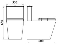 826300 Paslanmaz Klozet Rezervuarlı - Görsel 2