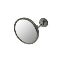 901028 Wall-Mounted Stainless Steel 3-Arm Makeup Mirror