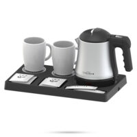 Otel Tipi Prizma Plus Kettle + 35x20cm Tepsi Set