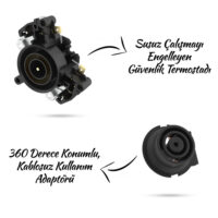 Otel Tipi Prizma Plus Kettle + 28x23cm Tepsi Set - Görsel 8