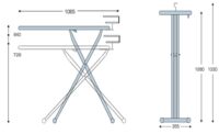 JVD 8661550 Ütü Masası Swivel - Vinci Ironing Set - Görsel 4