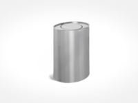495600 Elliptical Practical Lid Waste Bin