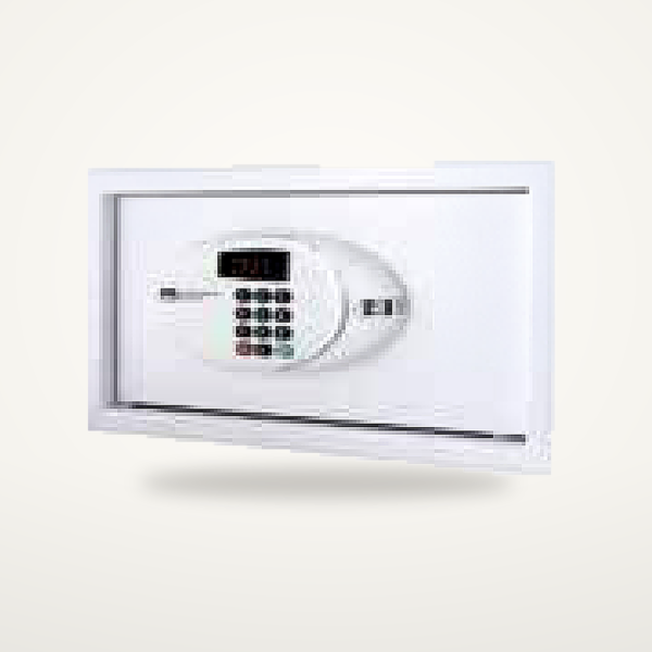 JVD 8661390 13 L Kompakt Elektronik Otel Kasası — Beyaz