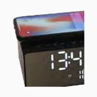 8661691 JVD Wave Bluetooth ve Kablosuz Şarjlı Otel Saati — Görünüm 1