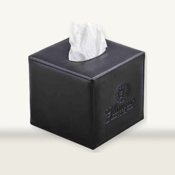 62061 Kare Deri Mendil Kutusu