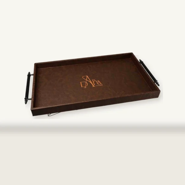 54031 Metal Hotel Serving Tray with Side Handles