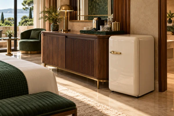 Retro tipi minibarlar — OTELSAN otel ekipmanları