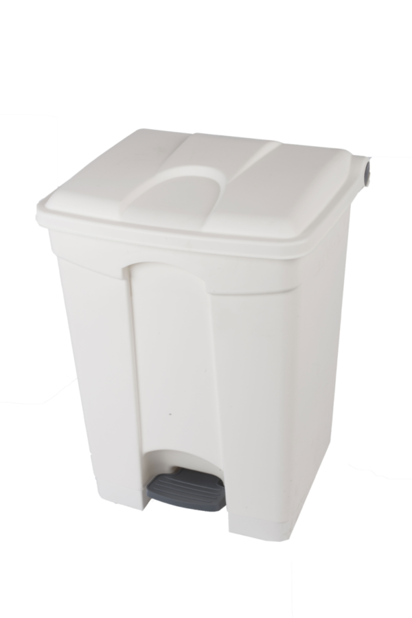 8991092 JVD Pedallı Çöp Kovası 70 L - Beyaz Gövde / Beyaz Kapak