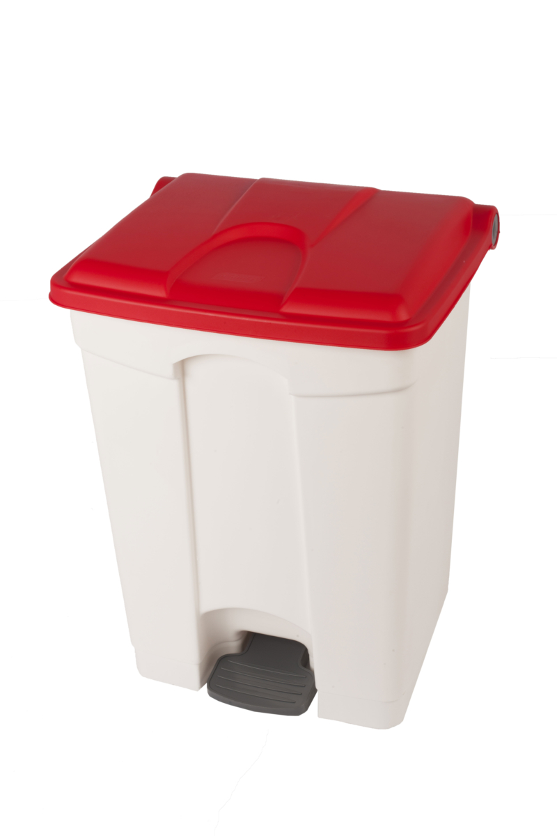 8991093 JVD Pedallı Çöp Kovası 70 L - Beyaz Gövde / Kırmızı Kapak 8991093 JVD Pedallı Çöp Kovası 70 L - Beyaz Gövde / Kırmızı Kapak