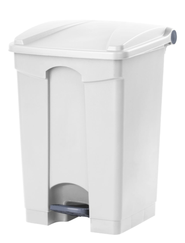 899739 JVD Pedallı Çöp Kovası 45 L - Beyaz Gövde / Beyaz Kapak