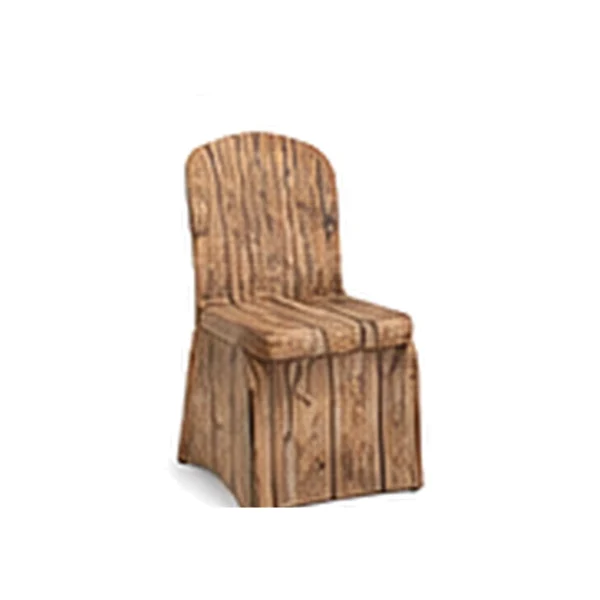 Wood Baskılı Banket Sandalye Kılıfı